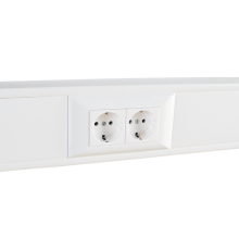 Суппорт с рамкой на 2 поста (45х45) в профиль для кабель-канала 100х50  100008S  SPL