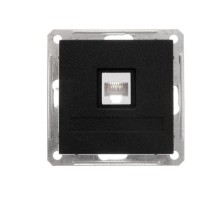 W59 Черный бархат Розетка компьютерная 1-ая RJ45 кат.5e  RSI-152K5E-6-86  SE