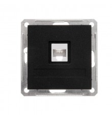 W59 Черный бархат Розетка компьютерная 1-ая RJ45 кат.5e  RSI-152K5E-6-86  SE