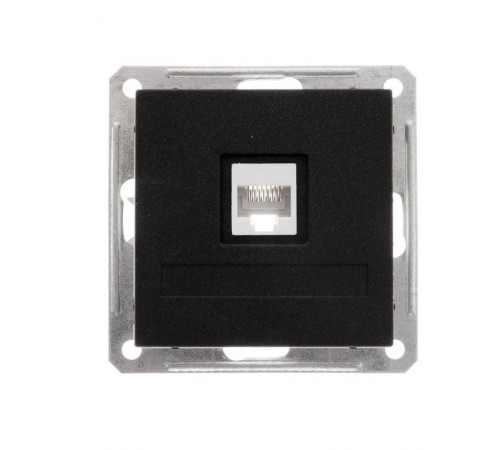 W59 Черный бархат Розетка компьютерная 1-ая RJ45 кат.5e  RSI-152K5E-6-86  SE