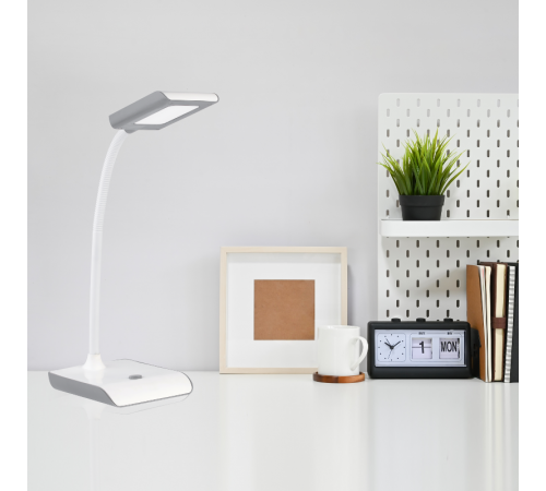 Светильник настольный GTL101 8W 550lm 4000K 220-240V белый с серым LED 1/20  GT1011  Gauss