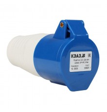 Розетка 213-16А-6h-220AC-2P+PE-IP44  222744  КЭАЗ