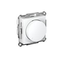 AtlasDesign Белый Светорегулятор (диммер) поворотно-нажимной LED RC 400Вт механизм  ATN000123  SE