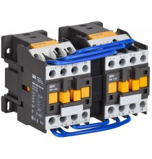 Контактор КМИ-11830 реверс 18А 400В/АС3 2НО  KKM13-018-400-20-1  IEK