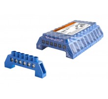 Шина "N" нулевая в изоляторе 6х9мм 6 групп никелированная  SQ0801-0317  TDM