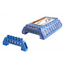 Шина "N" нулевая в изоляторе 6х9мм 6 групп никелированная  SQ0801-0317  TDM