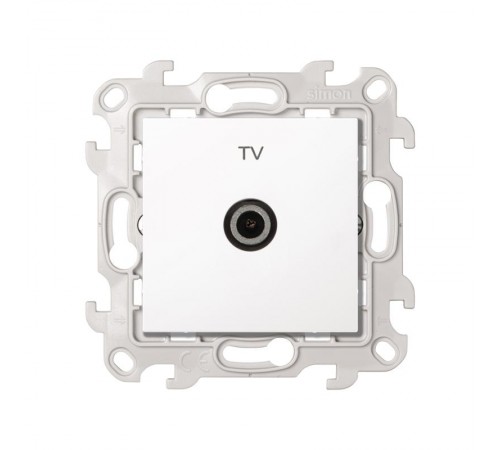 Simon 24 Белый ТВ розетка оконечная  2450476-030  Simon