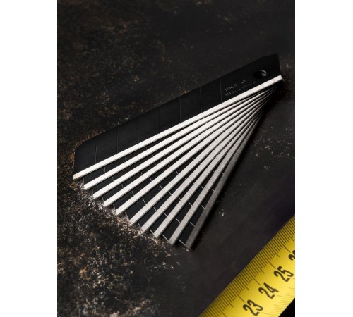 Набор сменных лезвий 18 мм СМ-60 (10 шт, вороненные, SK4, 13 сегментов) EKF Professional  cm-s60  EKF