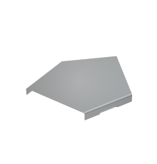 Крышка горизонтального угла 45х100  KGL45*100  КМ-профиль