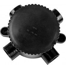 Коробка распределительная КЭМ 2-660-3 монтажная электрическая , 3-х рожковая, 660V, 165х65х135, черный  29851  FERON