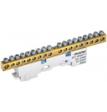 TEKFOR Шина N "ноль" неизолированная на универсальном держателе 6х9-18-С  TF-NN10-18-DL-K07  IEK