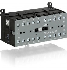 Миниконтактор реверсивный VBC6A-30-10-05 9А(400В AC3) катушка 220-240В DС  GJL1213911R0105  ABB