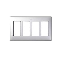 Simon CIMA 500 Рамка с суппортами на 4 модуля 500CIMA, 164х30х284мм, 9мм, алюминий  51010104-033  Simon