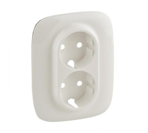 Valena ALLURE Жемчуг Накладка розетки с/з 2-ной  754959  Legrand
