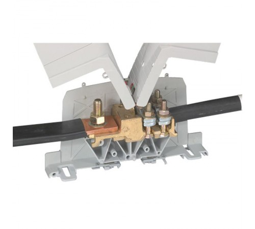 Силовая клемма Viking 3 - вывод под наконечник - вывод под кабель - шаг 42 мм  039017  Legrand