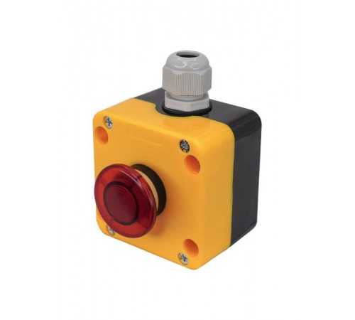 ПКУ22-K188F-65У1, 1 красный гриб без фиксации (2НЗ), пост управления, IP65  (ЭТ)   ET014862   Электротехник