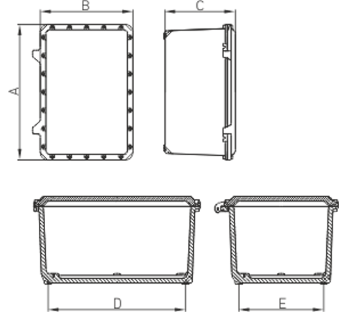 Оболочка алюминиевая взрывозащищенная LTJB-IIB-3035D  2327005470  Световые Технологии