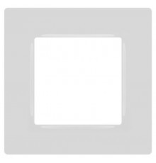 Рамка для розеток и выключателей  Серия 12 12-5201-01 на 1 пост, Классик, белый  Б0067758  ЭРА