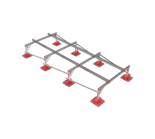 Опорная конструкция для установки оборудования TECHNORAPTOR LIGHTFOOT 1500х3500  KM-TR-LTF-SSEI-1500-3500  КМ - профиль