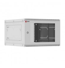 Шкаф телекоммуникационный настенный разборный 6U (600х650) дверь стекло, Astra A серия EKF Basic  ITB6G650D  EKF