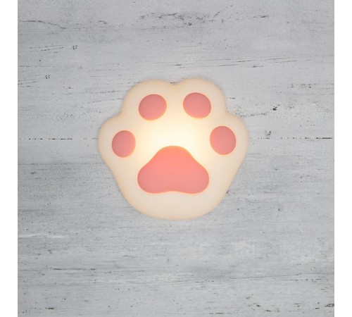 Силиконовый ночник Кошачья лапа розовый  503-005  NEON-NIGHT