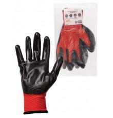 Перчатки полиэфирные "Контакт-Ойл", маслобензостойкое покрытие, 10, 15 кл., 45-47 г, 1 пара,  SQ1016-0317  TDM