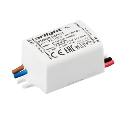 Блок питания ARJ-KE11350 (4W, 350mA)  020173(1)  Arlight