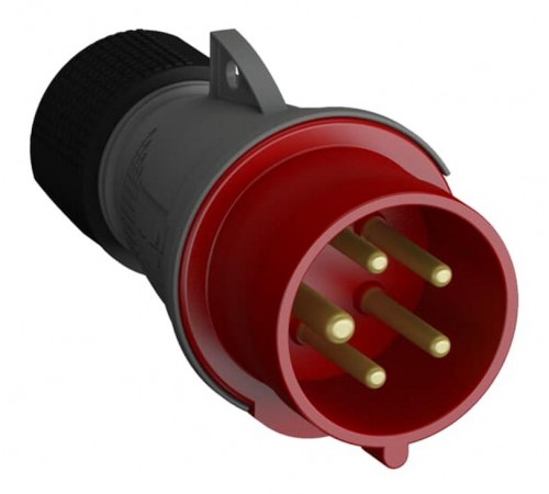 Вилка кабельная Easy&Safe 416EP3,16А,3P+N+E,IP44,3ч2CMA101964R1000 ABB