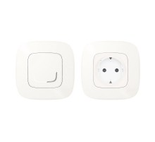 Пакет для управления быт. электроприборами Valena Allure (розетка Умн. с/з 16А 230В+Умн. беспроводн. 1-кл. выкл.) жемчуж. Netatmo  752954  Legrand