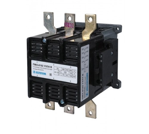 ПМА-6102 УХЛ4 В, 380В, 2з+2р, 160А, нереверсивный, без реле, IP00, пускатель электромагнитный  (ЭТ)  ET255379  Электротехник