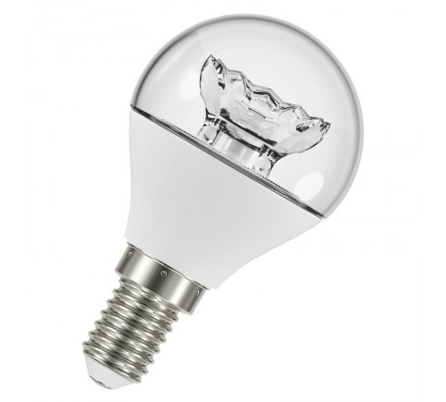 Лампа светодиодная LED STAR Classic P 5, прозрачная колба, Е14 LS CLP40 5, 4W/830 230V CL E1410X1RU  4052899971622  Osram