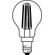 Лампа светодиодная филаментная LED STAR Classic P 4W, прозрачная колба, Е14 LEDSCLP40 4W/827 230V FIL E14 FS1  4058075068377  Osram