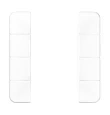 комплект накладок 4гр белый CD504TSAWW Jung