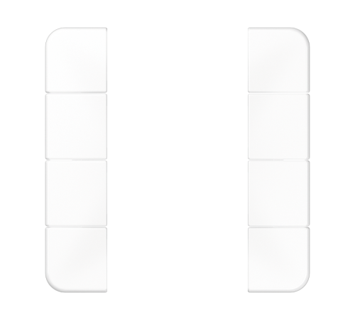 комплект накладок 4гр белый CD504TSAWW Jung