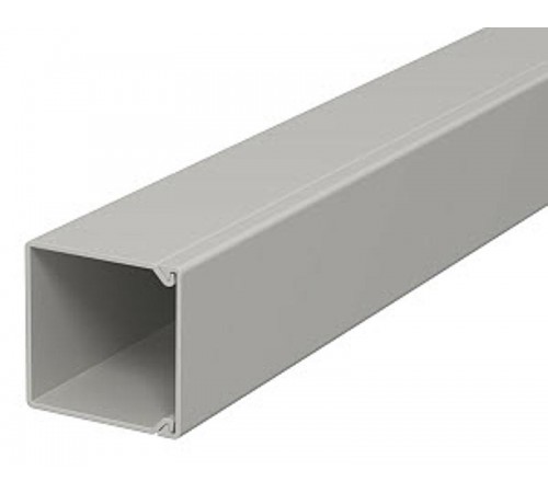 Мини-канал WDK с крышкой 25x25x2000 мм (высота борта 26 мм, крышка 25 мм) ПВХ серый RAL 7030  6026419  OBO Bettermann