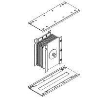 Блок соед. 630А Al 3L+N+PER НК IP55 IEK  LB-0630A4-25-F-J  IEK