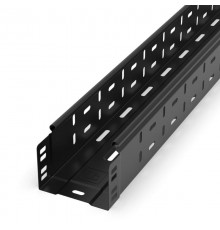 Лоток перфорированный Стандарт 100х80х3000 (0,7 мм) RAL 9005 (6 м/уп)  PR16.9977  Промрукав