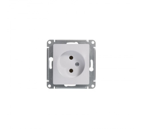 Glossa Белый Розетка без заземления  GSL000141  SE