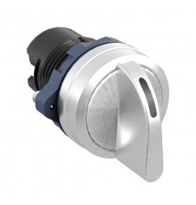 Головка переключателя на 3 положения с фиксацией стандартная ручка, черный, алюминий  M22S-L3A  DKC