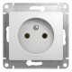 Glossa Белый Розетка без заземления  GSL000141  SE