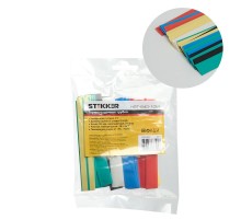 Набор термоусадочных трубок 8,0/4,0, длина 10 см., усадка 2:1, мультиколор (21шт в уп) HST-840-10M  39713  STEKKER