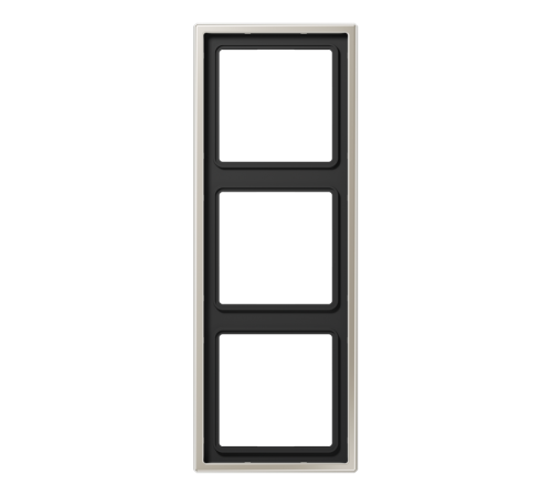 Рамка для вертикальной и горизонтальной установки, 3 поста; металл; нержавеющая сталь; Edelstahl  ES2983  Jung