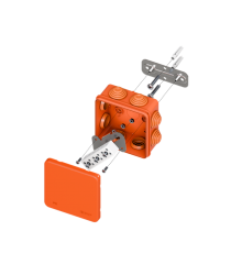 Коробка огнестойкая E45 85х85х40мм с клеммниками 6 полюсов 0,5-10мм2 IP55 HF  plc-kmfr-85-610  EKF