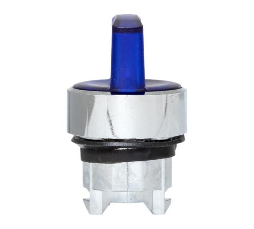 Исполнительный механизм переключателя ХB4 синий на 3 положения возвратный без фиксации, без подсветки с короткой ручкой EKF PROxima    XB4BD3L-B   E