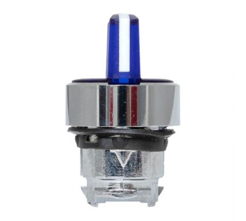 Исполнительный механизм переключателя ХB4 синий на 3 положения возвратный без фиксации, без подсветки с короткой ручкой EKF PROxima    XB4BD3L-B   E