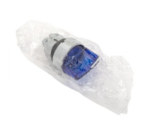 Исполнительный механизм переключателя ХB4 синий на 3 положения возвратный без фиксации, без подсветки с короткой ручкой EKF PROxima    XB4BD3L-B   E