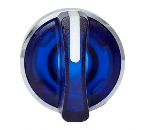 Исполнительный механизм переключателя ХB4 синий на 3 положения возвратный без фиксации, без подсветки с короткой ручкой EKF PROxima    XB4BD3L-B   E