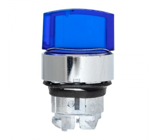 Исполнительный механизм переключателя ХB4 синий на 3 положения возвратный без фиксации, без подсветки с короткой ручкой EKF PROxima    XB4BD3L-B   E