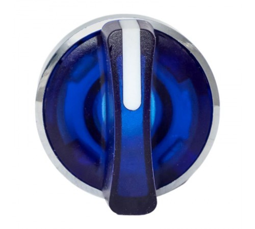 Исполнительный механизм переключателя ХB4 синий на 3 положения возвратный без фиксации, без подсветки с короткой ручкой EKF PROxima    XB4BD3L-B   E