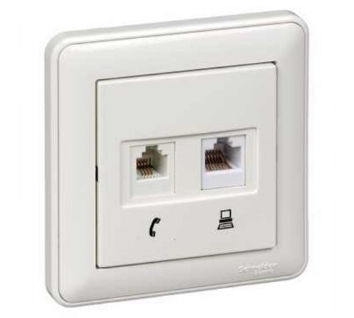 Wessen 59 Белый Розетка TV оконечная (в сборе)  RTS-151-18  Schneider Electric